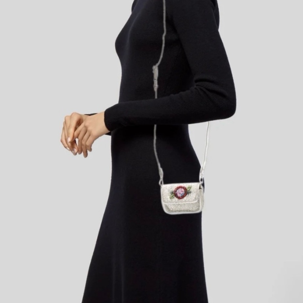 NWT STAUD Tommy Tiny Beaded Crossbody Bag in Daring Colors (still in package)